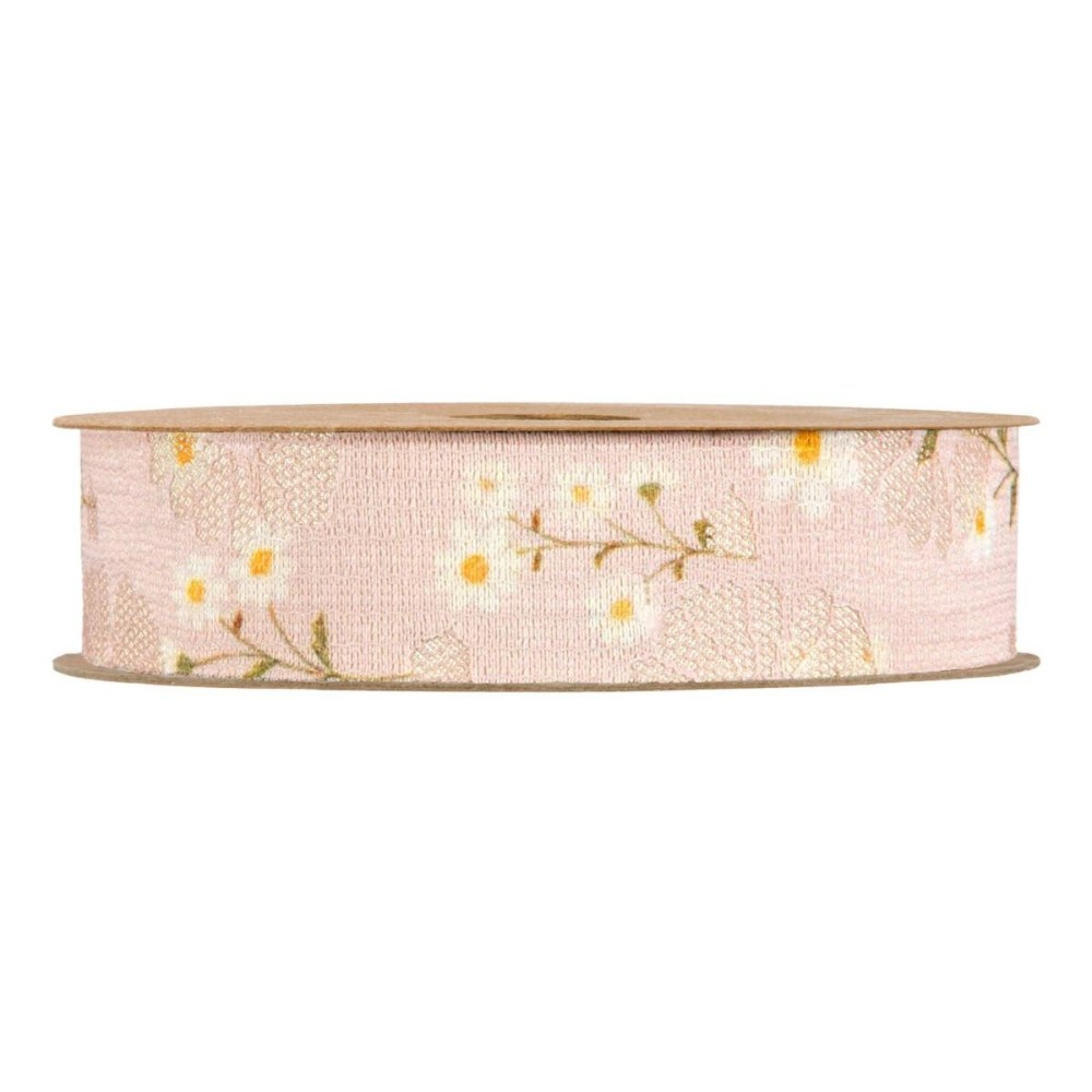 NASTRO LITTLE DAISIES MM25X10MT ROSA